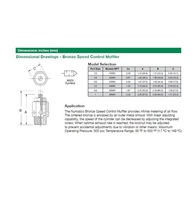 A3MB NUMATICS/AVENTICS SPEED CONTROL MUFFLER 3/8" BSPT MALE BRONZE